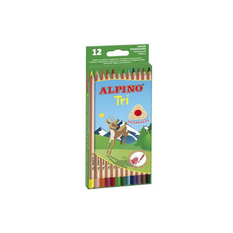 (AL000128) ALPINO LÁPICES DE COLORES TRI 175MM C/SURTIDOS ESTUCHE 12 UD (AL000128) ALPINO LÁPICES DE COLORES TRI 175MM C/SURTIDOS ESTUCHE 12 UD
