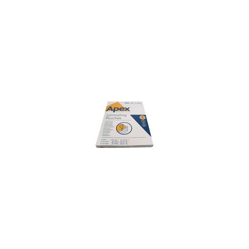 (6003201) FELLOWES FUNDAS DE PLASTIFICAR APEX 80 MICRAS A4 BRILLO PACK 100 UD (6003201) FELLOWES FUNDAS DE PLASTIFICAR APEX 80 MICRAS A4 BRILLO PACK 100 UD
