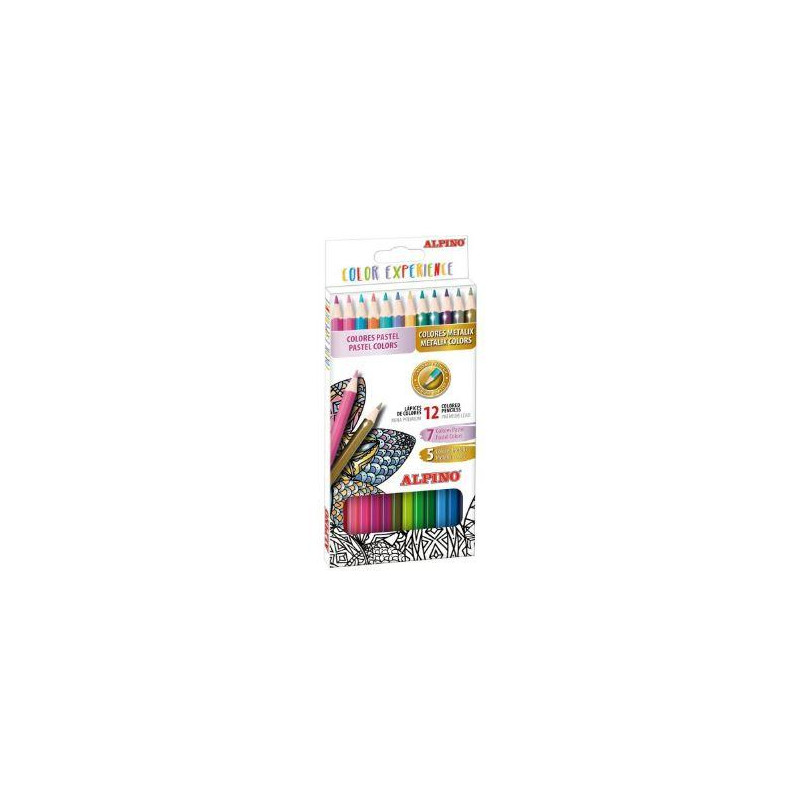 (AL000246) ALPINO LÁPICES DE COLORES EXPERIENCE 177MM MINA PREMIUM C/SURTIDOS ESTUCHE 12 UD (AL000246) ALPINO LÁPICES DE COLORES EXPERIENCE 177MM MINA PREMIUM C/SURTIDOS ESTUCHE 12 UD