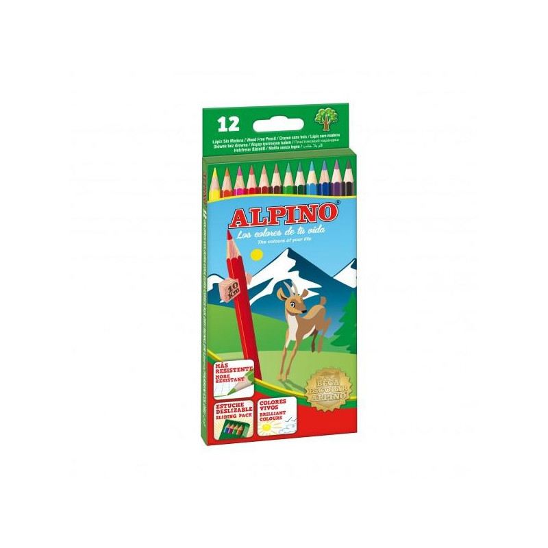 (AL010654) ALPINO LÁPICES DE COLORES 175MM C/SURTIDOS ESTUCHE 12 UD (AL010654) ALPINO LÁPICES DE COLORES 175MM C/SURTIDOS ESTUCHE 12 UD