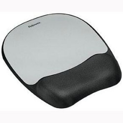 (9175801) FELLOWES ALFOMBRILLA CON REPOSAMUÑECAS MEMORY FOAM PLATEADO