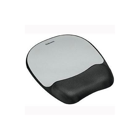 (9175801) FELLOWES ALFOMBRILLA CON REPOSAMUÑECAS MEMORY FOAM PLATEADO