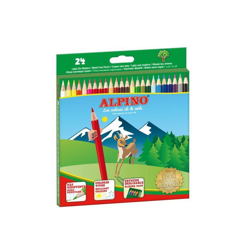 (AL010658) ALPINO LÁPICES DE COLORES 175MM C/SURTIDOS ESTUCHE 24 UD (AL010658) ALPINO LÁPICES DE COLORES 175MM C/SURTIDOS ESTUCHE 24 UD