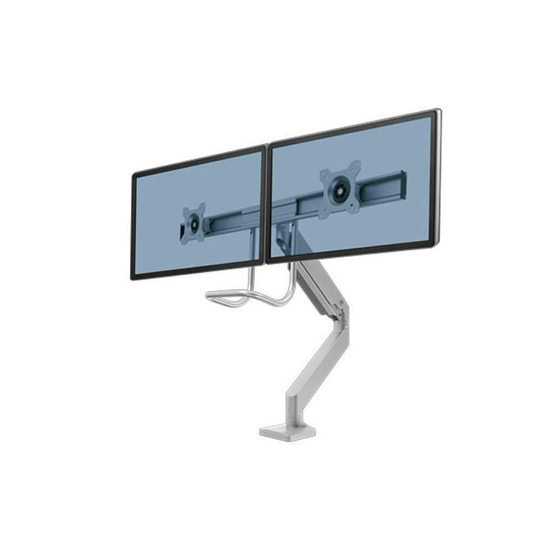 (9909201) FELLOWES BRAZO PLATA PARA MONITOR DOBLE EPPA TM C/ TRAVESAÑO (9909201) FELLOWES BRAZO PLATA PARA MONITOR DOBLE EPPA TM C/ TRAVESAÑO