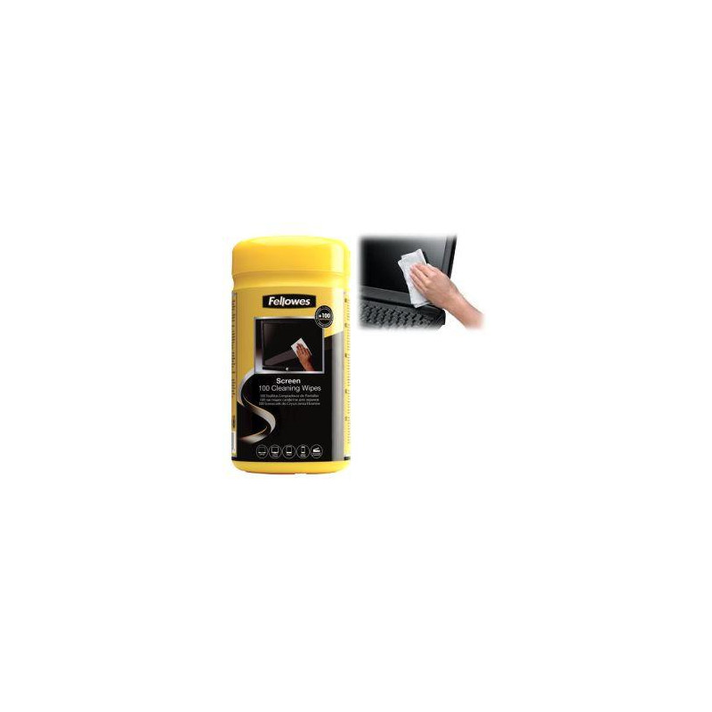 (9970330) FELLOWES DISPENSADOR 100 TOALLITAS PREHUMEDECIDAS LIMPIADORAS DE PANTALLA (9970330) FELLOWES DISPENSADOR 100 TOALLITAS PREHUMEDECIDAS LIMPIADORAS DE PANTALLA