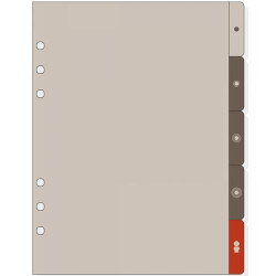 (1986352) FINOCAM SEPARADORES LATERALES PARA AGENDAS DE ANILLAS OPEN R1063 1000-155X215MM JUEGO 5 UD