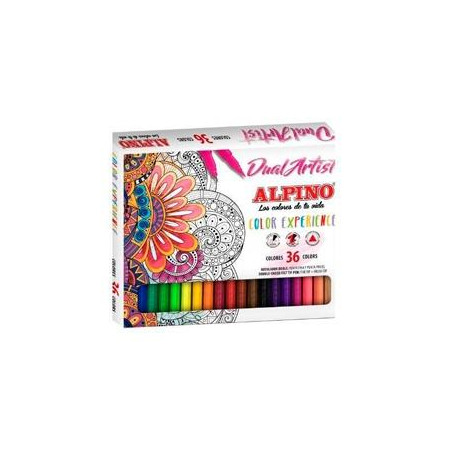 (AR000176) ALPINO ROTULADORES COLOR EXPERIENCE DUAL ARTIST DOBLE PUNTA PERFILA/COLOREA ESTUCHE DE 36 C/SURTIDOS