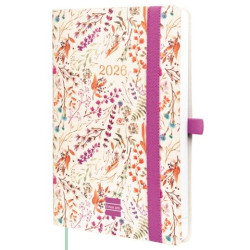 (627300326) FINOCAM AGENDA CAPRI ESPIRAL 16 MESES F4 SVH CIERRE C/GOMA TAPA BLANDA HAPPY 2025-2026