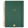 (627400226) FINOCAM AGENDA HAIKU ESPIRAL 16 MESES E10 SVH CIERRE C/GOMA TAPA DURA VERDE 2025-2026