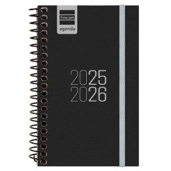 (632006026) FINOCAM AGENDA PARA ESTUDIANTES ESPIRAL E3 - 79X127MM SVH NEGRO 2025-2026