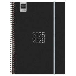 (633086026) FINOCAM AGENDA PARA ESTUDIANTES ESPIRAL E10 - 155X212MM SVH NEGRO 2025-2026
