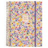 (636250526) FINOCAM AGENDA ESPIRAL 18 MESES E10 2DP CIERRE C/GOMA TAPA PP GIRL 2025-2026