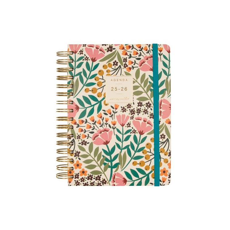 (646020226) FINOCAM AGENDA MONIQUILLA ESPIRAL DOBLE E10 - 155X212MM 1DP TAPA DURA JARDÍN 2025-2026 (646020226) FINOCAM AGENDA MONIQUILLA ESPIRAL DOBLE E10 - 155X212MM 1DP TAPA DURA JARDÍN 2025-2026