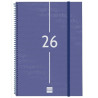 (742041026) FINOCAM AGENDA ESPIRAL YEAR E40-210X297MM SVV TAPA PP AZUL 2026