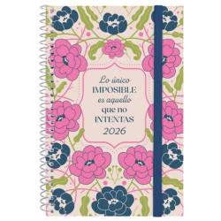 (742212526) FINOCAM AGENDA ESPIRAL DESIGN COLLECTION E5-117X181MM SVH TAPA PP IMPOSIBLE 2026