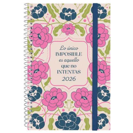 (742212526) FINOCAM AGENDA ESPIRAL DESIGN COLLECTION E5-117X181MM SVH TAPA PP IMPOSIBLE 2026