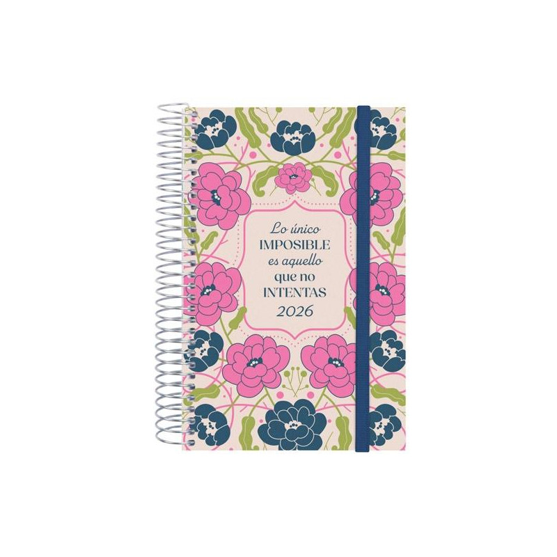 (742292526) FINOCAM AGENDA ESPIRAL DESIGN COLLECTION E5-117X181MM 1DP TAPA PP IMPOSIBLE 2026