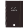 (742756026) FINOCAM AGENDA ESPIRAL OPAQUE E5-117X181MM SVH TAPA PP NEGRO 2026