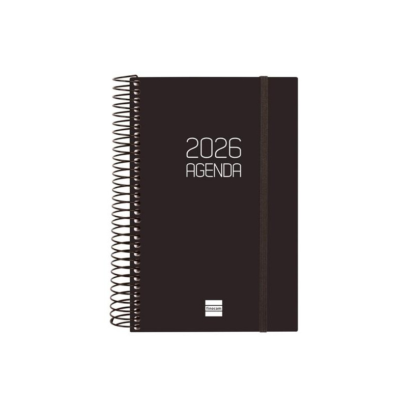 (742906026) FINOCAM AGENDA ESPIRAL OPAQUE E5-117X181MM 1DP TAPA PP NEGRO 2026 (742906026) FINOCAM AGENDA ESPIRAL OPAQUE E5-117X181MM 1DP TAPA PP NEGRO 2026