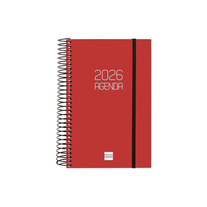 (742907426) FINOCAM AGENDA ESPIRAL OPAQUE E5-117X181MM 1DP TAPA PP BURDEOS 2026 (742907426) FINOCAM AGENDA ESPIRAL OPAQUE E5-117X181MM 1DP TAPA PP BURDEOS 2026