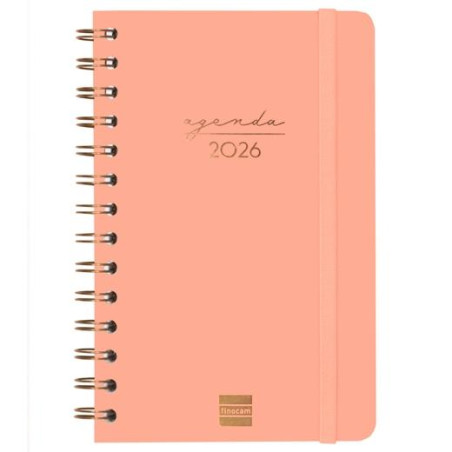 (762000526) FINOCAM AGENDA ESPIRAL ALMA E5-117X181MM SVH TAPA DURA CORAL 2026