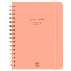 (762020526) FINOCAM AGENDA ESPIRAL ALMA E10-155X212MM SVH TAPA DURA CORAL 2026