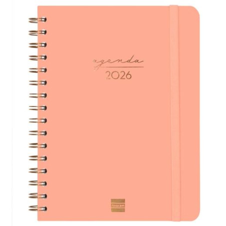 (762020526) FINOCAM AGENDA ESPIRAL ALMA E10-155X212MM SVH TAPA DURA CORAL 2026