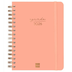 (762040526) FINOCAM AGENDA ESPIRAL ALMA E10-155X212MM 1DP TAPA DURA CORAL 2026