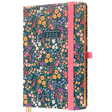 (881543826) FINOCAM AGENDA MÍNIMAL DESIGN M4-118X168MM SVH TAPA DURA FLORA 2026
