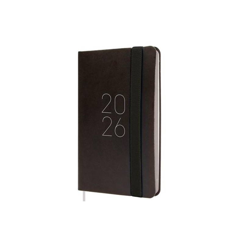 (883306026) FINOCAM AGENDA FLEXI LISA F2-82X127MM SVH TAPA BLANDA NEGRO 2026