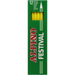 (C0131002) ALPINO LÁPICES DE COLORES FESTIVAL AMARILLO CAJA 12 UD