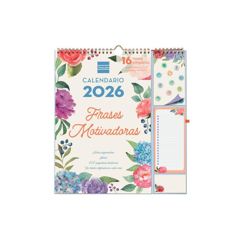 (540220226) FINOCAM CALENDARIO DE PARED PLUS 16 MESES 215X325 MV FRASES MOTIVADORAS 2025-2026 (540220226) FINOCAM CALENDARIO DE PARED PLUS 16 MESES 215X325 MV FRASES MOTIVADORAS 2025-2026