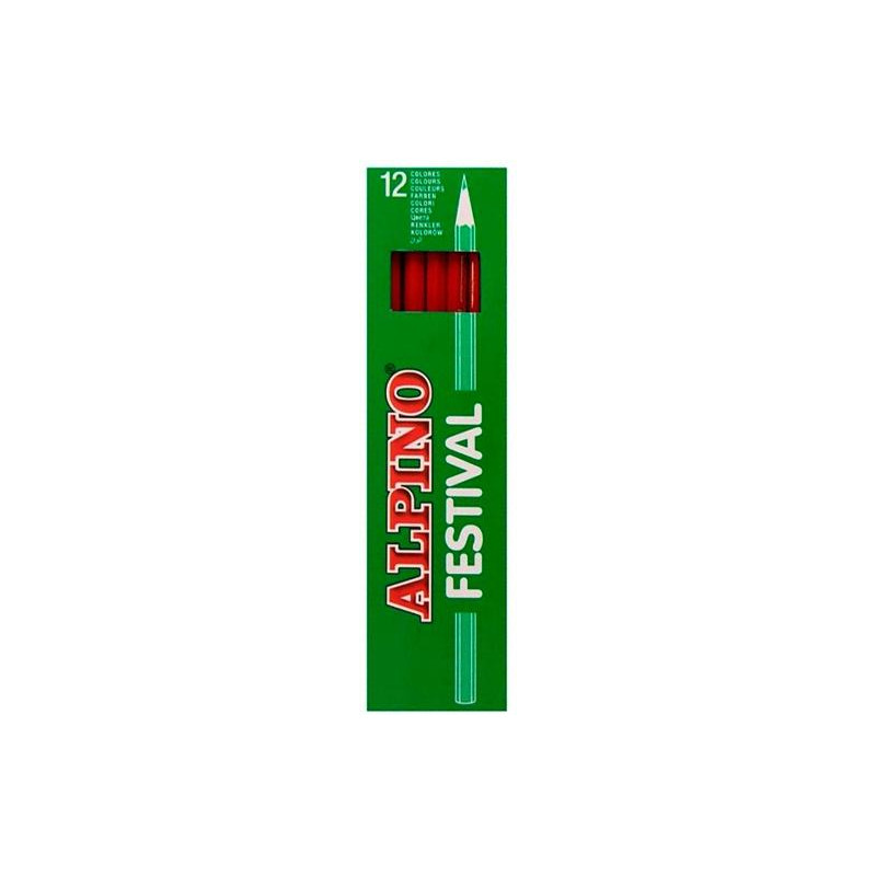 (C0131005) ALPINO LÁPICES DE COLORES FESTIVAL ROJO CAJA 12 UD (C0131005) ALPINO LÁPICES DE COLORES FESTIVAL ROJO CAJA 12 UD