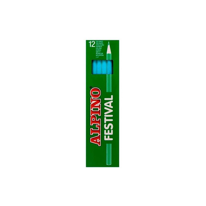 (C0131010) ALPINO LÁPICES DE COLORES FESTIVAL AZUL CLARO CAJA 12 UD (C0131010) ALPINO LÁPICES DE COLORES FESTIVAL AZUL CLARO CAJA 12 UD