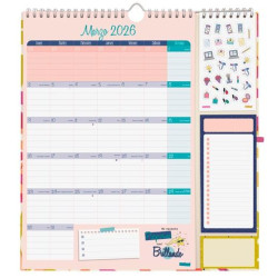(785140026) FINOCAM CALENDARIO DE PARED PLUS-215X325MM MV TALKUAL ICÓNICO 2026