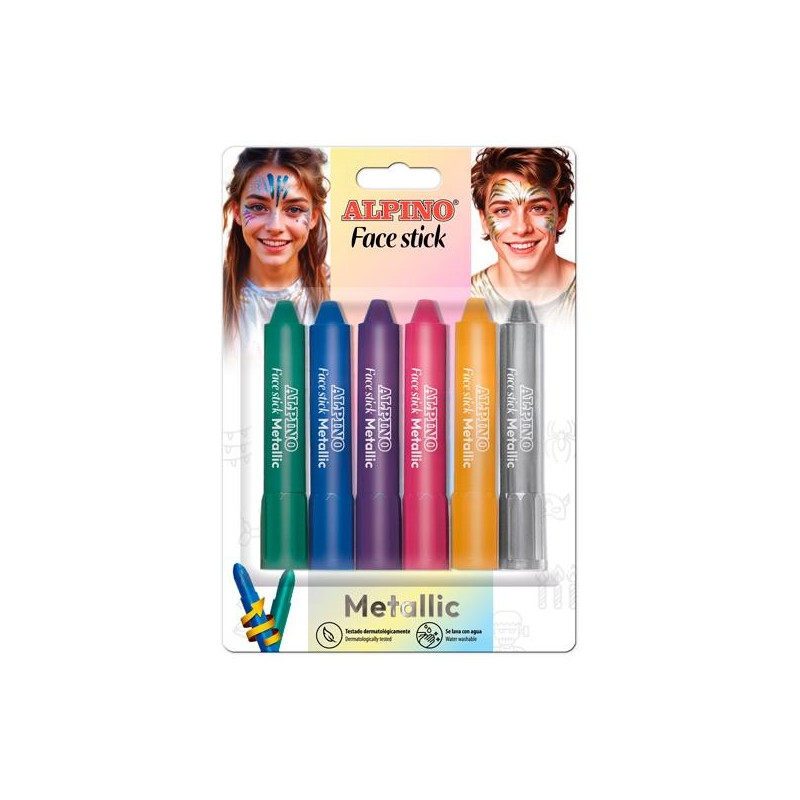 (DL000014M) ALPINO MAQUILLAJE EN BARRA METALLIC FACE STICK C/SURTIDOS BLÍSTER 6 UD (DL000014M) ALPINO MAQUILLAJE EN BARRA METALLIC FACE STICK C/SURTIDOS BLÍSTER 6 UD
