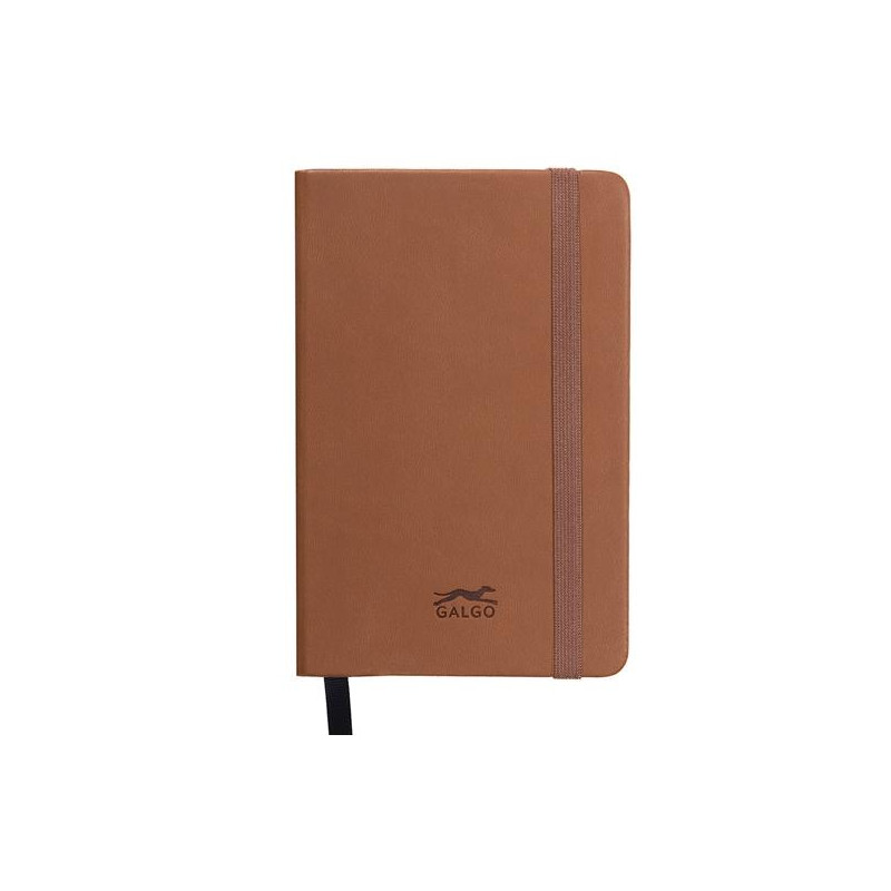 (16270740) GALGO CUADERNO DE NOTAS GALGO A6 80H LISO TAPA DURA MARRÓN