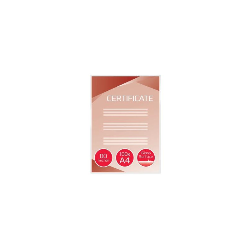 (IB585036) GBC FUNDAS DE PLASTIFICAR 2X80 MICRAS A4 BRILLO -PACK 100U- (IB585036) GBC FUNDAS DE PLASTIFICAR 2X80 MICRAS A4 BRILLO -PACK 100U-