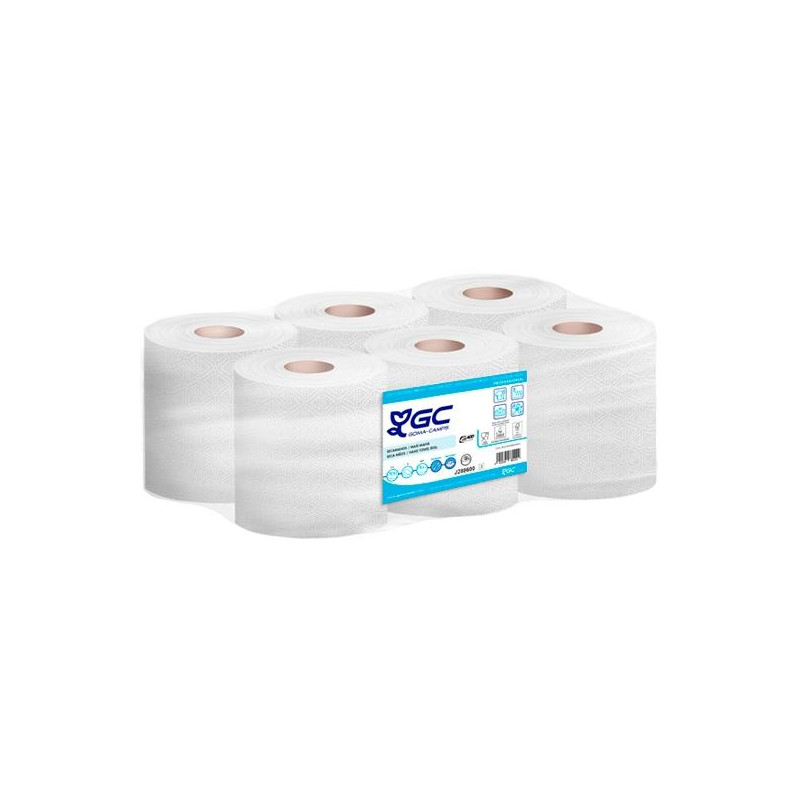 (J288600) GC BOBINA SECAMANOS 2 CAPAS 477/143M PACK 6 FSC BLANCO (J288600) GC BOBINA SECAMANOS 2 CAPAS 477/143M PACK 6 FSC BLANCO