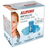 (DL000613) ALPINO GEL CON PURPURINA METALLIC GLITTER CAJA 6U AZUL