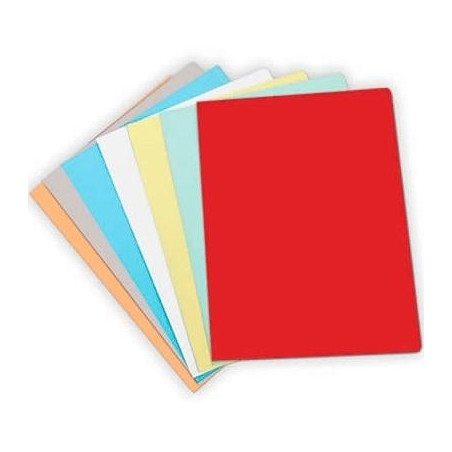 (400040551) GIO SUBCARPETA SIMPLE CARTULINA A4 180GR ROJO PASTEL -PACK DE 50U-