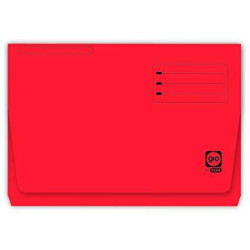 (400040684) GIO SUBCARPETA CON BOLSA Y SOLAPA ROJO INTENSO CARTULINA FOLIO 320GR -25U-