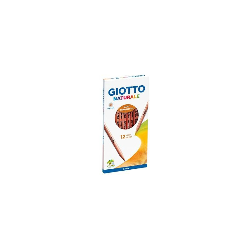 (F221200) GIOTTO LÁPICES DE COLORES NATURALE ESTUCHE 12 UD (F221200) GIOTTO LÁPICES DE COLORES NATURALE ESTUCHE 12 UD