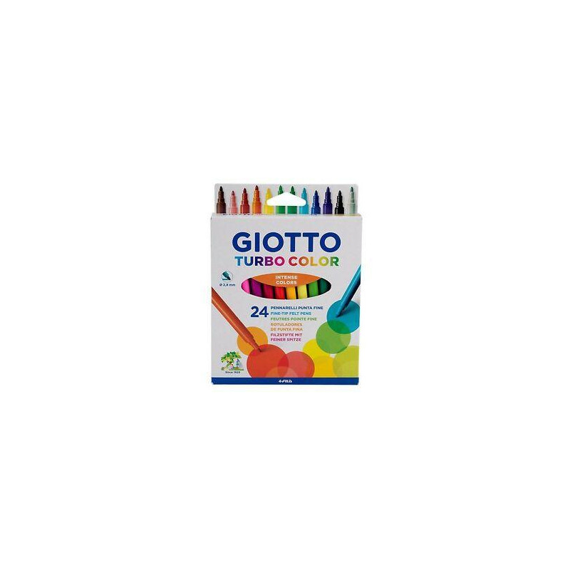 (F417000) GIOTTO ROTULADORES TURBO COLOR SURTIDOS ESTUCHE 24 UD (F417000) GIOTTO ROTULADORES TURBO COLOR SURTIDOS ESTUCHE 24 UD