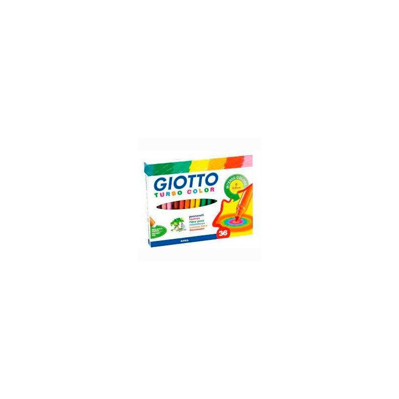 (F418000) GIOTTO ROTULADORES TURBO COLOR SURTIDOS ESTUCHE 36 UD