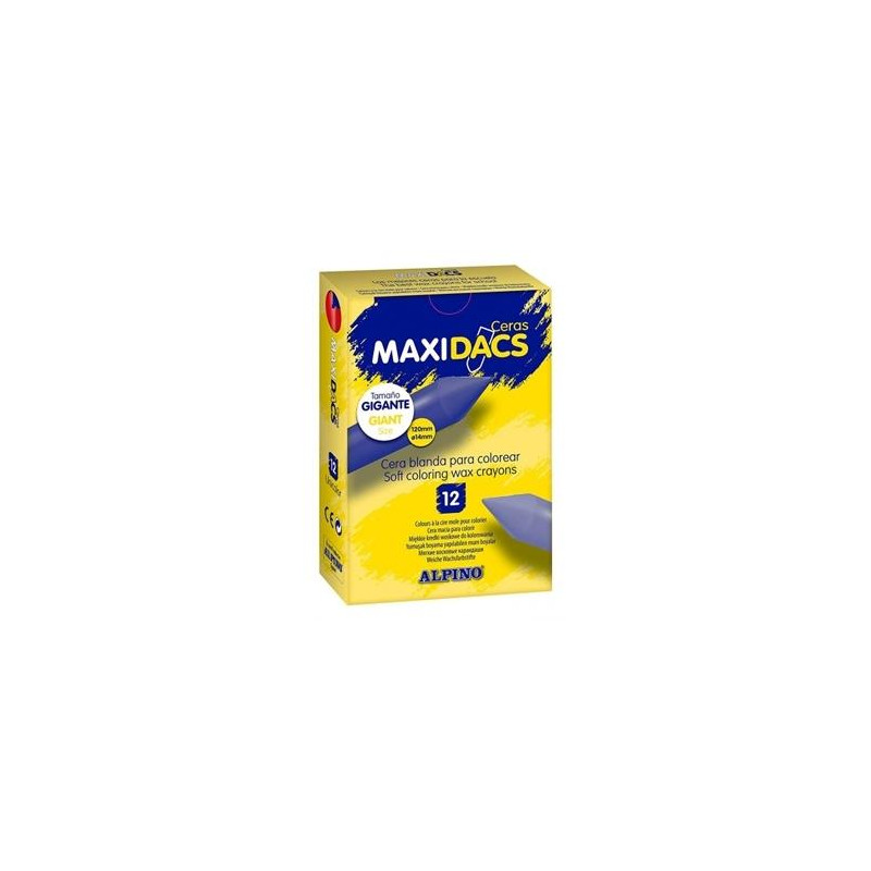 (DX060103) ALPINO CERAS MAXIDACS CAJA DE 12 AMARILLO CLARO (DX060103) ALPINO CERAS MAXIDACS CAJA DE 12 AMARILLO CLARO