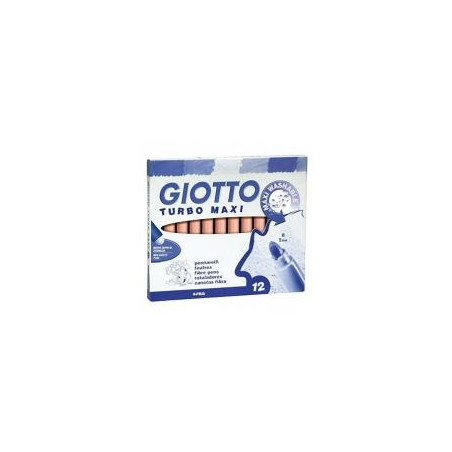 (F456020) GIOTTO ROTULADORES TURBO MAXI VERDE CYNABRIO ESTUCHE 12 UD