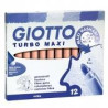 (F456028) GIOTTO ROTULADORES TURBO MAXI AZUL CIELO ESTUCHE 12 UD