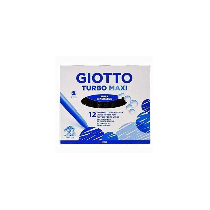 (F456036) GIOTTO ROTULADORES TURBO MAXI NEGRO ESTUCHE 12 UD (F456036) GIOTTO ROTULADORES TURBO MAXI NEGRO ESTUCHE 12 UD