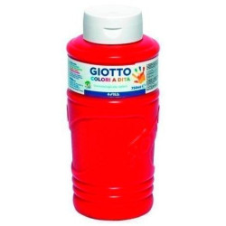 (F472910) GIOTTO PINTURA DE DEDOS DE 750 ML COLOR ROJO